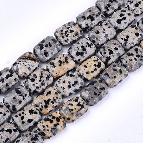 PandaHall Natural Dalmatian Jasper Beads Strands, Rectangle, 17.5~18.5x13~13.5x6~7mm, Hole: 1mm, about 22pcs/strand, 15.5 inch Dalmatian...
PandaHall Natural Dalmatian Jasper Beads Strands, Rectangle, 17.5~18.5x13~13.5x6~7mm, Hole: 1mm, about 22pcs/strand, 15.5 inch Dalmatian...