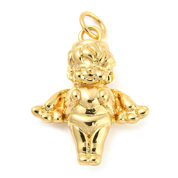 PandaHall Brass Pendants, with Jump Ring, Cupid Charm, Golden, 21x16.5x6.5mm, Hole: 3mm Brass Angel & Fairy
PandaHall Brass Pendants, with Jump Ring, Cupid Charm, Golden, 21x16.5x6.5mm, Hole: 3mm Brass Angel & Fairy