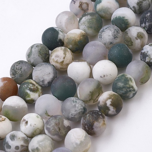 PandaHall Natural Tree Agate Bead Strands, Frosted, Round, 8~9mm, Hole: 1mm, about 47pcs/strand, 14.9 inch(38cm) Tree Agate Round
PandaHall Natural Tree Agate Bead Strands, Frosted, Round, 8~9mm, Hole: 1mm, about 47pcs/strand, 14.9 inch(38cm) Tree Agate Round
