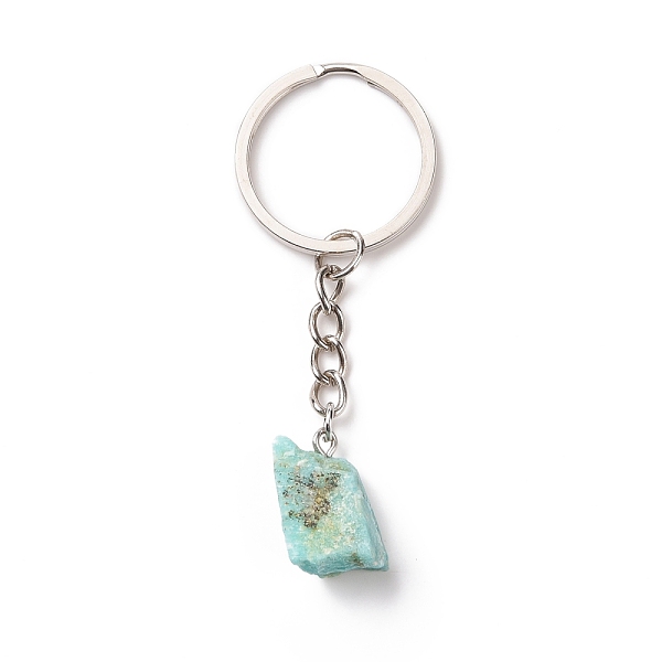 PandaHall Natural Amazonite Keychain, with 201 Stainless Steel Finding, 7.5~8cm Amazonite Nuggets
PandaHall Natural Amazonite Keychain, with 201 Stainless Steel Finding, 7.5~8cm Amazonite Nuggets