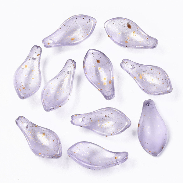 PandaHall Transparent Spray Painted Glass Pendants, with Gold Foil, Petal, Lilac, 22~23x11x6mm, Hole: 1.2mm Glass Petaline Purple
PandaHall Transparent Spray Painted Glass Pendants, with Gold Foil, Petal, Lilac, 22~23x11x6mm, Hole: 1.2mm Glass Petaline Purple