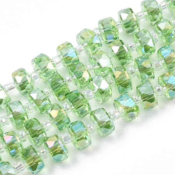 PandaHall Transparent Glass Beads Strands, Faceted, AB Colors Plated, Rondelle, Lawn Green, 7.5x5mm, Hole: 1.2mm, about 80pcs/strand, 22.24...
PandaHall Transparent Glass Beads Strands, Faceted, AB Colors Plated, Rondelle, Lawn Green, 7.5x5mm, Hole: 1.2mm, about 80pcs/strand, 22.24...