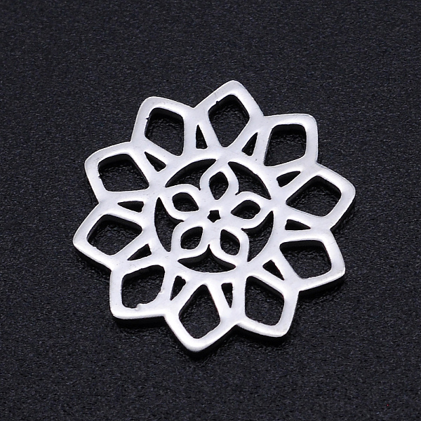 PandaHall 201 Stainless Steel Filigree Joiners Links, Laser Cut, Flower, Stainless Steel Color, 15x14.5x1mm 201 Stainless Steel Flower
PandaHall 201 Stainless Steel Filigree Joiners Links, Laser Cut, Flower, Stainless Steel Color, 15x14.5x1mm 201 Stainless Steel Flower