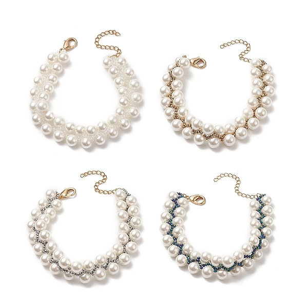 PandaHall Shell Pearl & Glass Seed Braided Beaded Bracelet for Women, Mixed Color, 7-7/8 inch(19.9cm) Shell Pearl Multicolor
PandaHall Shell Pearl & Glass Seed Braided Beaded Bracelet for Women, Mixed Color, 7-7/8 inch(19.9cm) Shell Pearl Multicolor