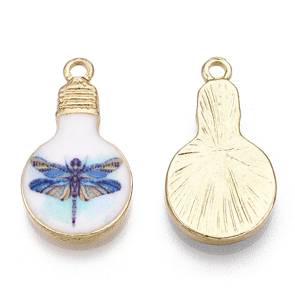 PandaHall Printed Alloy Enamel Pendants, Lead Free & Nickel Free & Cadmium Free, Light Gold, Light Bulb Charm, Dragonfly Pattern..., White
PandaHall Printed Alloy Enamel Pendants, Lead Free & Nickel Free & Cadmium Free, Light Gold, Light Bulb Charm, Dragonfly Pattern..., White