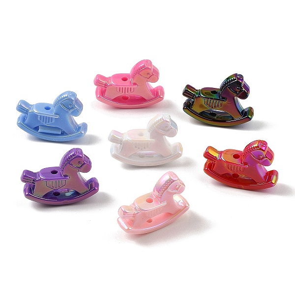 PandaHall UV Plating Opaque Acrylic Beads, Iridescent, Wooden Horse, Mixed Color, 24x30x7.5mm, Hole: 2.3mm Acrylic Horse Multicolor
PandaHall UV Plating Opaque Acrylic Beads, Iridescent, Wooden Horse, Mixed Color, 24x30x7.5mm, Hole: 2.3mm Acrylic Horse Multicolor