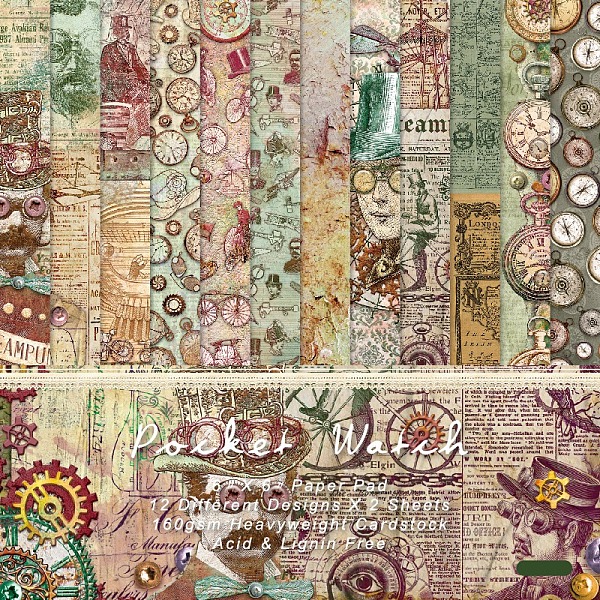 PandaHall Clock Theme Paper Scrapbook Paper, for DIY Album Scrapbook, Background Paper, Diary Decoration, Mixed Color, 152x152mm, 12 style..., Multicolor
PandaHall Clock Theme Paper Scrapbook Paper, for DIY Album Scrapbook, Background Paper, Diary Decoration, Mixed Color, 152x152mm, 12 style..., Multicolor