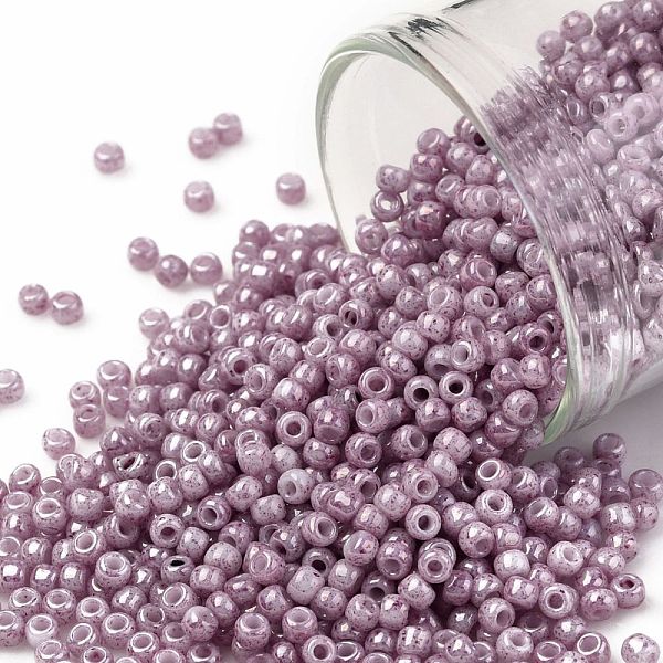 PandaHall TOHO Round Seed Beads, Japanese Seed Beads, (1200) Opaque White Pink Marbled, 11/0, 2.2mm, Hole: 0.8mm, about 50000pcs/pound...
PandaHall TOHO Round Seed Beads, Japanese Seed Beads, (1200) Opaque White Pink Marbled, 11/0, 2.2mm, Hole: 0.8mm, about 50000pcs/pound...