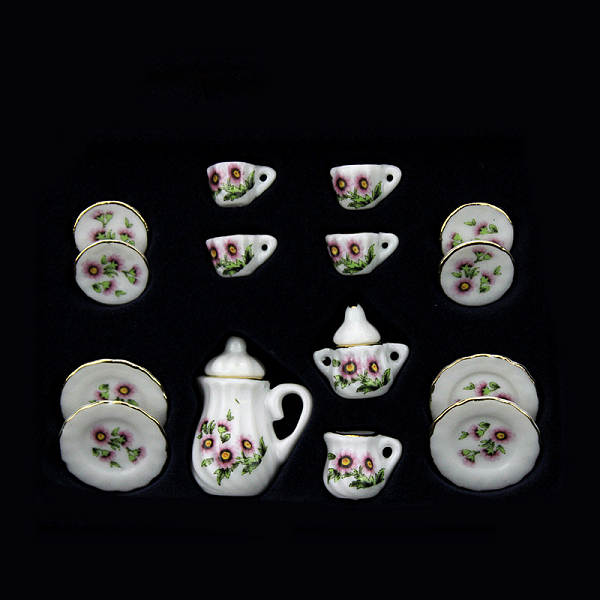PandaHall Mini Porcelain Tea Set, including 2Pcs Teapots, 5Pcs Teacups, 8Pcs Dishes, for Dollhouse Accessories, Pretending Prop Decorations...
PandaHall Mini Porcelain Tea Set, including 2Pcs Teapots, 5Pcs Teacups, 8Pcs Dishes, for Dollhouse Accessories, Pretending Prop Decorations...