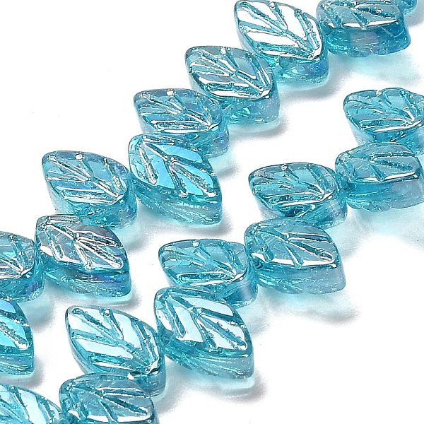 PandaHall Electroplate Glass Beads Strands, Leaf, Deep Pink, 11x7x4mm, Hole: 0.8mm, about 78~80pcs/strand, 18.66~18.74''(47.4~47.6cm) Glass...
PandaHall Electroplate Glass Beads Strands, Leaf, Deep Pink, 11x7x4mm, Hole: 0.8mm, about 78~80pcs/strand, 18.66~18.74''(47.4~47.6cm) Glass...