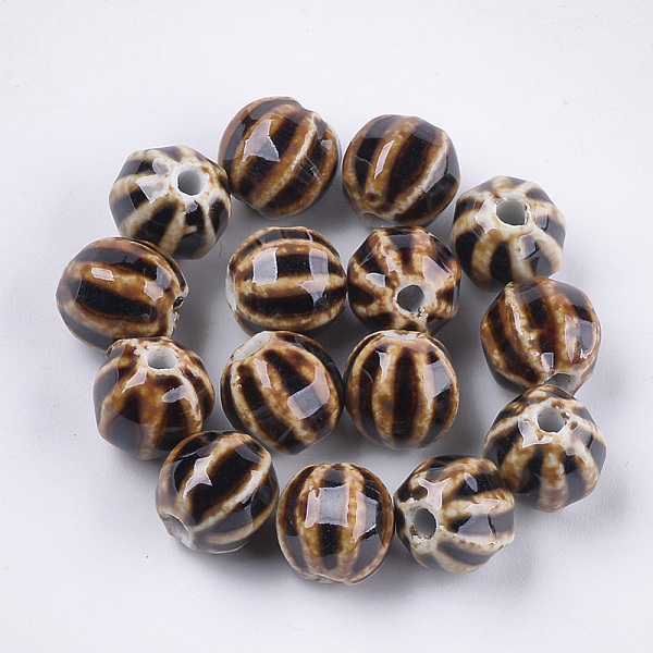 PandaHall Handmade Porcelain Beads, Fancy Antique Glazed Porcelain, Round, Peru, 11~12x10~11x10~10.5mm, Hole: 2~2.5mm Porcelain Round Brown
PandaHall Handmade Porcelain Beads, Fancy Antique Glazed Porcelain, Round, Peru, 11~12x10~11x10~10.5mm, Hole: 2~2.5mm Porcelain Round Brown