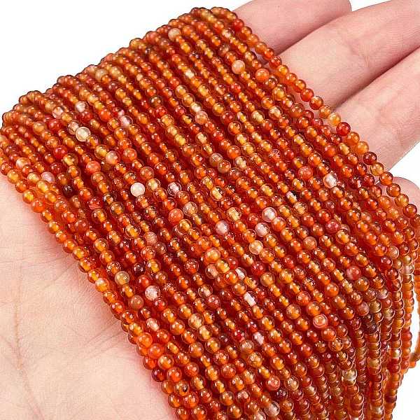 PandaHall Natural Red Agate Beads Strands, Round, 2~2.5mm, Hole: 0.5mm, about 173pcs/strand, 15.98''(40.6cm) Red Agate Round
PandaHall Natural Red Agate Beads Strands, Round, 2~2.5mm, Hole: 0.5mm, about 173pcs/strand, 15.98''(40.6cm) Red Agate Round