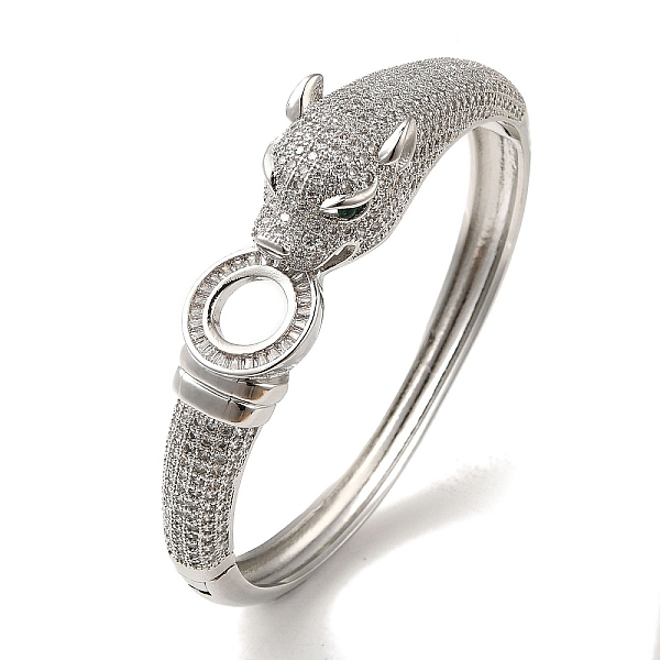 PandaHall Brass Pave Clear & Green Cubic Zirconia Leopard Hinged Bangle for Women, Platinum, Inner Diameter: 2-1/8x2-3/8 inch(5.28x6.1cm)...
PandaHall Brass Pave Clear & Green Cubic Zirconia Leopard Hinged Bangle for Women, Platinum, Inner Diameter: 2-1/8x2-3/8 inch(5.28x6.1cm)...