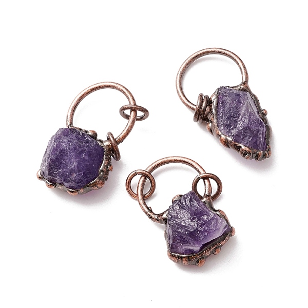 PandaHall Natural Amethys Pendants, with Red Copper Tone Tin Findings, Lead & Nickel & Cadmium Free, Nuggets, 38.5x22x17mm Amethyst Nuggets
PandaHall Natural Amethys Pendants, with Red Copper Tone Tin Findings, Lead & Nickel & Cadmium Free, Nuggets, 38.5x22x17mm Amethyst Nuggets