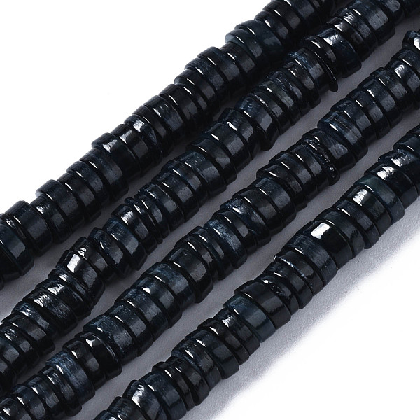 PandaHall Natural Freshwater Shell Beads Strands, Dyed, Flat Round/Disc, Heishi Beads, Black, 5~6x1~2mm, Hole: 1mm, about 205~215pcs/strand...
PandaHall Natural Freshwater Shell Beads Strands, Dyed, Flat Round/Disc, Heishi Beads, Black, 5~6x1~2mm, Hole: 1mm, about 205~215pcs/strand...