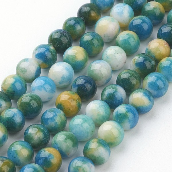 PandaHall Jade Beads Strands, Natural White Jade, Dyed, Round, Colorful, 8mm, Hole: 1mm, about 51pcs/strand, 15.7 inch White Jade Round
PandaHall Jade Beads Strands, Natural White Jade, Dyed, Round, Colorful, 8mm, Hole: 1mm, about 51pcs/strand, 15.7 inch White Jade Round