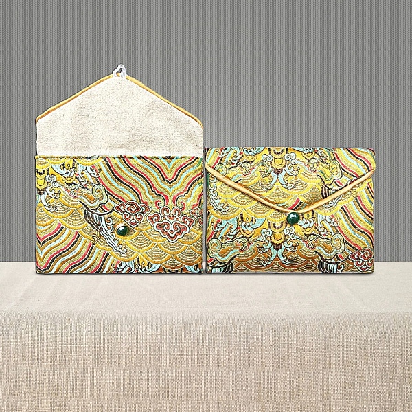 PandaHall Chinese Style Gift Blessing Bags Envelope Bags, Jewelry Storage Pouches for Wedding Party Candy Packaging, Rectangle, Yellow...
PandaHall Chinese Style Gift Blessing Bags Envelope Bags, Jewelry Storage Pouches for Wedding Party Candy Packaging, Rectangle, Yellow...