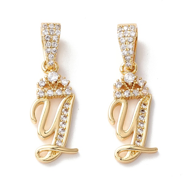 PandaHall Eco-Friendly Brass Micro Pave Cubic Zirconia Pendants, Long-Lasting Plated, Real 18K Gold Plated, Cadmium Free & Lead Free, Letter...
PandaHall Eco-Friendly Brass Micro Pave Cubic Zirconia Pendants, Long-Lasting Plated, Real 18K Gold Plated, Cadmium Free & Lead Free, Letter...