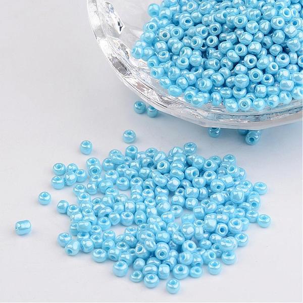PandaHall DIY Craft Beads 8/0 Opaque Colors Lustered Round Glass Seed Beads, Light Cyan, Size: about 3mm in diameter, hole:1mm, about...
PandaHall DIY Craft Beads 8/0 Opaque Colors Lustered Round Glass Seed Beads, Light Cyan, Size: about 3mm in diameter, hole:1mm, about...