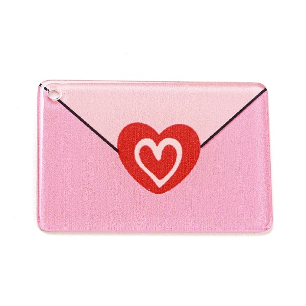 PandaHall Valentine's Day Theme Opaque Acrylic Pendants, Pink, Envelope, 27x40.5x1.5mm, Hole: 1.8mm Acrylic Envelope Pink
PandaHall Valentine's Day Theme Opaque Acrylic Pendants, Pink, Envelope, 27x40.5x1.5mm, Hole: 1.8mm Acrylic Envelope Pink