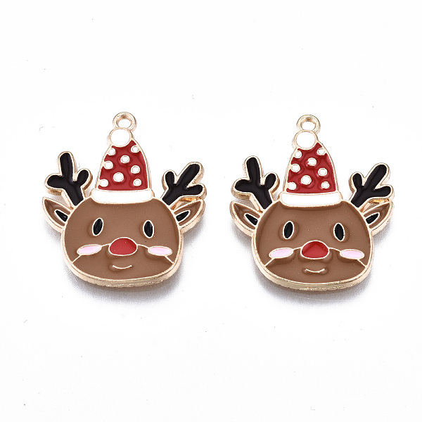 PandaHall Eco-Friendly Alloy Enamel Pendants, Cadmium Free & Lead Free & Nickel Free, Christmas Reindeer/Stag, Light Gold, Camel..., Brown
PandaHall Eco-Friendly Alloy Enamel Pendants, Cadmium Free & Lead Free & Nickel Free, Christmas Reindeer/Stag, Light Gold, Camel..., Brown