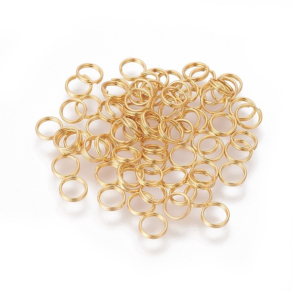 PandaHall 304 Stainless Steel Split Rings, Double Loops Jump Rings, Real 18k Gold Plated, 5x1mm, Inner Diameter: 4mm 304 Stainless Steel...
PandaHall 304 Stainless Steel Split Rings, Double Loops Jump Rings, Real 18k Gold Plated, 5x1mm, Inner Diameter: 4mm 304 Stainless Steel...