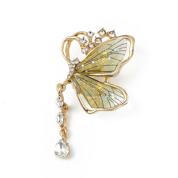 PandaHall Resin Butterfly Brooch Pin with Crystal Rhinestone, Light Gold Alloy Badge for Women, Pale Goldenrod, 68.5x38.5x13mm, Pin: 0.8mm...
PandaHall Resin Butterfly Brooch Pin with Crystal Rhinestone, Light Gold Alloy Badge for Women, Pale Goldenrod, 68.5x38.5x13mm, Pin: 0.8mm...
