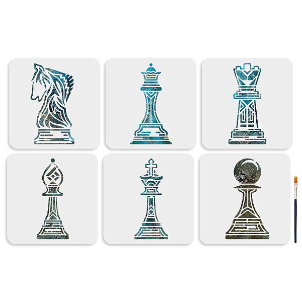 PandaHall MAYJOYDIY US 1 Set PET Hollow Out Drawing Painting Stencils, for DIY Scrapbook, Photo Album, with 1Pc Art Paint Brushes, Chess...
PandaHall MAYJOYDIY US 1 Set PET Hollow Out Drawing Painting Stencils, for DIY Scrapbook, Photo Album, with 1Pc Art Paint Brushes, Chess...