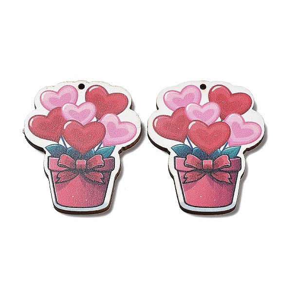 PandaHall Single Face Printed Wood Big Pendants, Valentine's Day Charms, Heart, 50x39x2.5mm, Hole: 2mm Wood Heart
PandaHall Single Face Printed Wood Big Pendants, Valentine's Day Charms, Heart, 50x39x2.5mm, Hole: 2mm Wood Heart