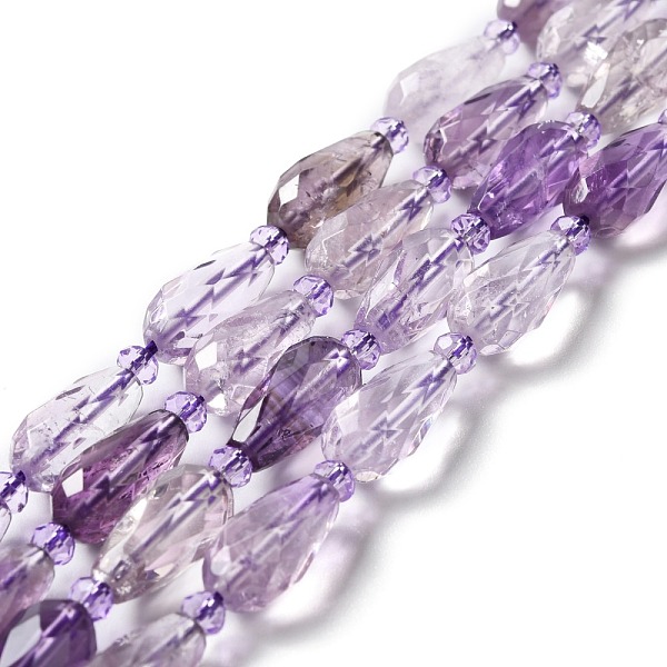 PandaHall Natural Amethyst Beads Strands, Faceted, Teardrop, 12~16.5x7.5~8.5mm, Hole: 0.8mm, about 20~21pcs/strand, 14.96~15.63''(38~39.7cm)...
PandaHall Natural Amethyst Beads Strands, Faceted, Teardrop, 12~16.5x7.5~8.5mm, Hole: 0.8mm, about 20~21pcs/strand, 14.96~15.63''(38~39.7cm)...