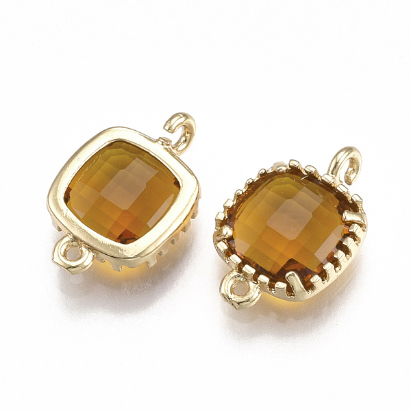 PandaHall Glass Links connectors, with Brass Findings, Faceted, Square, Golden, Goldenrod, 14.5x9.5x3.5mm, Hole: 0.8~1.2mm Glass Square Gold
PandaHall Glass Links connectors, with Brass Findings, Faceted, Square, Golden, Goldenrod, 14.5x9.5x3.5mm, Hole: 0.8~1.2mm Glass Square Gold