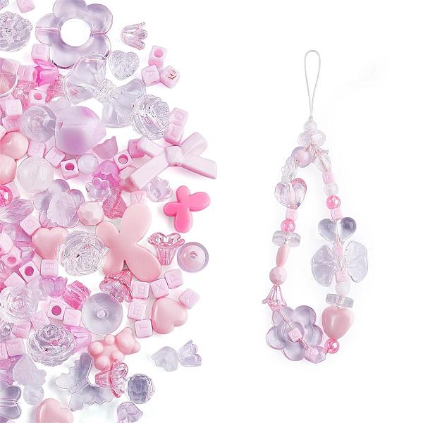 PandaHall 150 Pieces Random Rose Acrylic Beads Bear Pastel Spacer Beads Butterfly Loose Beads for Jewelry Keychain Phone Lanyard Making..., Pink
PandaHall 150 Pieces Random Rose Acrylic Beads Bear Pastel Spacer Beads Butterfly Loose Beads for Jewelry Keychain Phone Lanyard Making..., Pink