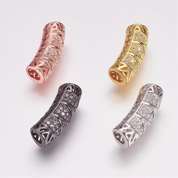 PandaHall Brass Micro Pave Cubic Zirconia Beads, Tube, Hollow, Mixed Color, 19x6mm, Hole: 3mm Brass+Cubic Zirconia Tube
PandaHall Brass Micro Pave Cubic Zirconia Beads, Tube, Hollow, Mixed Color, 19x6mm, Hole: 3mm Brass+Cubic Zirconia Tube