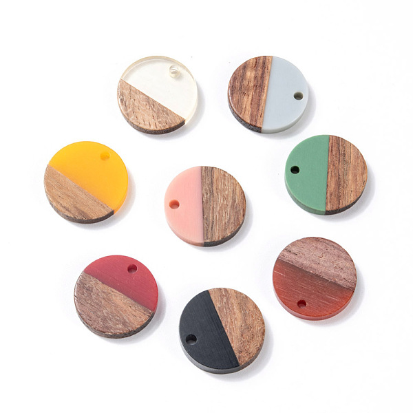 PandaHall Resin & Wood Pendants, Flat Round, Mixed Color, 18x3.5mm, Hole: 1.5mm Resin+Wood Flat Round Multicolor
PandaHall Resin & Wood Pendants, Flat Round, Mixed Color, 18x3.5mm, Hole: 1.5mm Resin+Wood Flat Round Multicolor