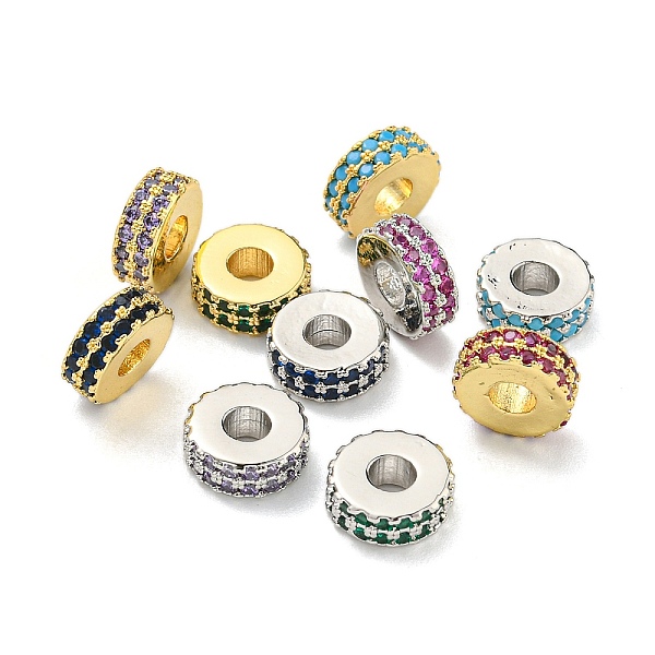 PandaHall Rack Plating Brass with Cubic Zirconia Beads, Long-Lasting Plated, Lead Free & Cadmium Free, Flat Round, Real 18K Gold..., Multicolor
PandaHall Rack Plating Brass with Cubic Zirconia Beads, Long-Lasting Plated, Lead Free & Cadmium Free, Flat Round, Real 18K Gold..., Multicolor