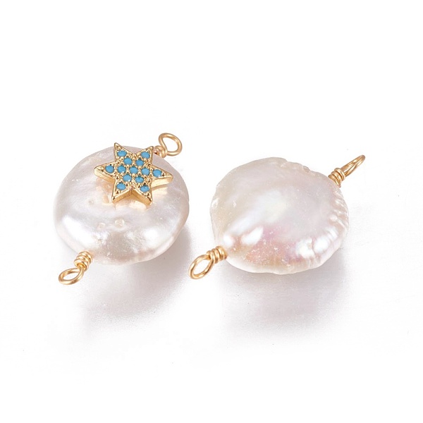 PandaHall Natural Cultured Freshwater Pearl Pendants, for Jewish, with Cubic Zirconia and Brass Findings, Flat Round with Star of David..., Blue
PandaHall Natural Cultured Freshwater Pearl Pendants, for Jewish, with Cubic Zirconia and Brass Findings, Flat Round with Star of David..., Blue