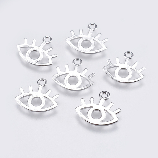 PandaHall Brass Charms, Eye, Real Platinum Plated, 11.5x13x0.8mm, Hole: 1mm Brass Eye
PandaHall Brass Charms, Eye, Real Platinum Plated, 11.5x13x0.8mm, Hole: 1mm Brass Eye