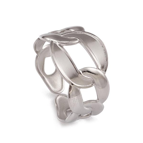 PandaHall 304 Stainless Steel Oval Chains Shape Cuff Rings for Women, Stainless Steel Color, US Size 5 1/2(16.1mm) 304 Stainless Steel Oval
PandaHall 304 Stainless Steel Oval Chains Shape Cuff Rings for Women, Stainless Steel Color, US Size 5 1/2(16.1mm) 304 Stainless Steel Oval