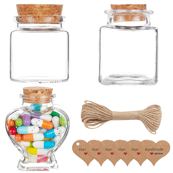 PandaHall BENECREAT DIY Valentine's Day Wishing Bottle Making Kits, Including Love Wishing Capsules, Glass Bottles, Jute Twine and Paper..., Multicolor
PandaHall BENECREAT DIY Valentine's Day Wishing Bottle Making Kits, Including Love Wishing Capsules, Glass Bottles, Jute Twine and Paper..., Multicolor