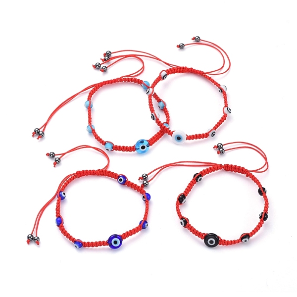 PandaHall Adjustable Nylon Thread Braided Bead Bracelets, with Handmade Evil Eye Lampwork Beads and Non-Magnetic Synthetic Hematite Beads..., Multicolor
PandaHall Adjustable Nylon Thread Braided Bead Bracelets, with Handmade Evil Eye Lampwork Beads and Non-Magnetic Synthetic Hematite Beads..., Multicolor