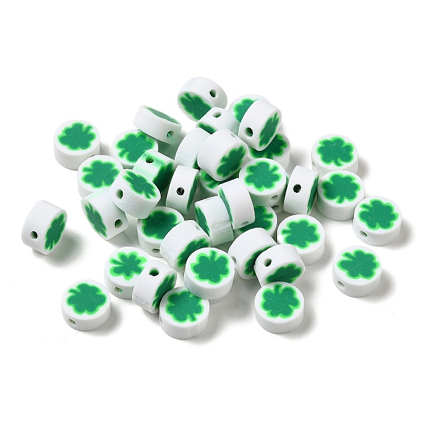PandaHall Handmade Polymer Clay Beads, Round with Clover, Medium Sea Green, 9.5x4.5mm, Hole: 1.6mm Polymer Clay Clover
PandaHall Handmade Polymer Clay Beads, Round with Clover, Medium Sea Green, 9.5x4.5mm, Hole: 1.6mm Polymer Clay Clover