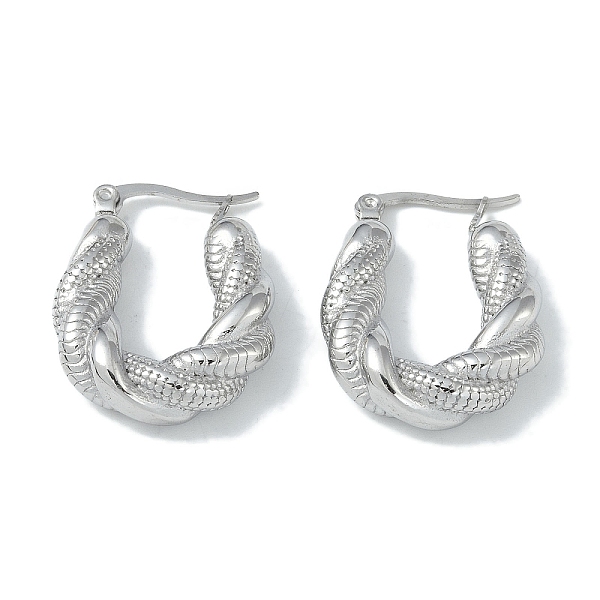 PandaHall 304 Stainless Steel Earrings, Twist, Stainless Steel Color, 21x6.5mm 304 Stainless Steel Twist
PandaHall 304 Stainless Steel Earrings, Twist, Stainless Steel Color, 21x6.5mm 304 Stainless Steel Twist