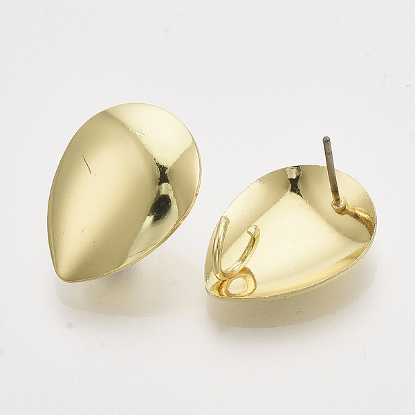 PandaHall Iron Stud Earring Findings, with Steel Pins and Loop, Teardrop, Light Gold, 19.5x14.5mm, Hole: 4.5mm, Pin: 0.7mm Iron Teardrop
PandaHall Iron Stud Earring Findings, with Steel Pins and Loop, Teardrop, Light Gold, 19.5x14.5mm, Hole: 4.5mm, Pin: 0.7mm Iron Teardrop
