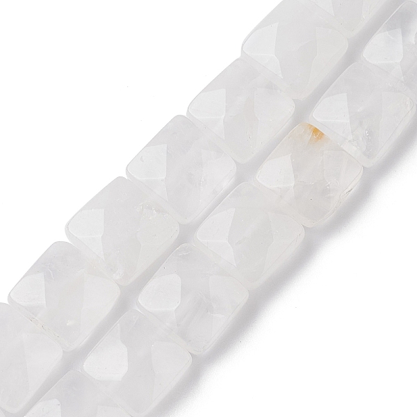 PandaHall Natural Quartz Crystal Beads Strands, Rock Crystal, Faceted Square, 10x10x5mm, Hole: 1.2mm, about 20pcs/strand, 7.95''(20.2cm)...
PandaHall Natural Quartz Crystal Beads Strands, Rock Crystal, Faceted Square, 10x10x5mm, Hole: 1.2mm, about 20pcs/strand, 7.95''(20.2cm)...