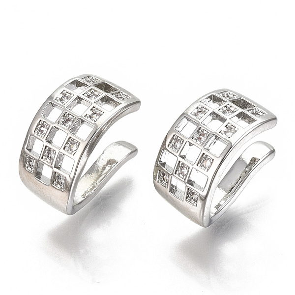 PandaHall Brass Micro Pave Clear Cubic Zirconia Cuff Earrings, Nickel Free, Hollow, Real Platinum Plated, 15x9x12mm, Inner Diameter: 12x8mm...
PandaHall Brass Micro Pave Clear Cubic Zirconia Cuff Earrings, Nickel Free, Hollow, Real Platinum Plated, 15x9x12mm, Inner Diameter: 12x8mm...