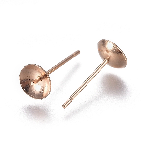 PandaHall 304 Stainless Steel Stud Earring Findings, Rose Gold, 14x6mm, Pin: 0.7mm 304 Stainless Steel Others
PandaHall 304 Stainless Steel Stud Earring Findings, Rose Gold, 14x6mm, Pin: 0.7mm 304 Stainless Steel Others