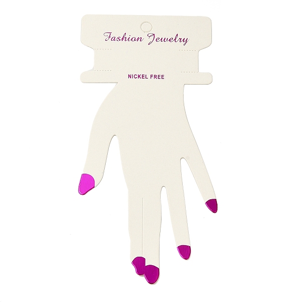 PandaHall Hand Shaped Cardboard Paper Bracelet Display Cards, WhiteSmoke, 17.5x8.05x0.05cm, Hole: 7mm Paper Body White
PandaHall Hand Shaped Cardboard Paper Bracelet Display Cards, WhiteSmoke, 17.5x8.05x0.05cm, Hole: 7mm Paper Body White