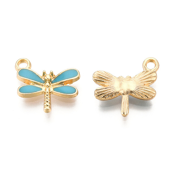 PandaHall Light Gold Plated Alloy Charms, with Enamel, Dragonfly, Turquoise, 14.5x15.5x3mm, Hole: 1.8mm Alloy+Enamel Dragonfly Green
PandaHall Light Gold Plated Alloy Charms, with Enamel, Dragonfly, Turquoise, 14.5x15.5x3mm, Hole: 1.8mm Alloy+Enamel Dragonfly Green