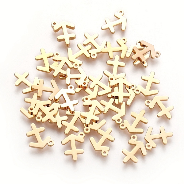 PandaHall 304 Stainless Steel Charms, Constellation/Zodiac Sign, Real 18K Gold Plated, Sagittarius, 9.5x8x1mm, Hole: 0.8mm 304 Stainless...
PandaHall 304 Stainless Steel Charms, Constellation/Zodiac Sign, Real 18K Gold Plated, Sagittarius, 9.5x8x1mm, Hole: 0.8mm 304 Stainless...