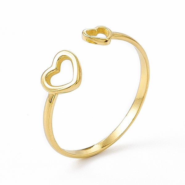 PandaHall Ion Plating(IP) 304 Stainless Steel Open Cuff Ring for Women, Heart, Real 14K Gold Plated, US Size 7 1/4, 1.5mm, Inner Diameter...
PandaHall Ion Plating(IP) 304 Stainless Steel Open Cuff Ring for Women, Heart, Real 14K Gold Plated, US Size 7 1/4, 1.5mm, Inner Diameter...